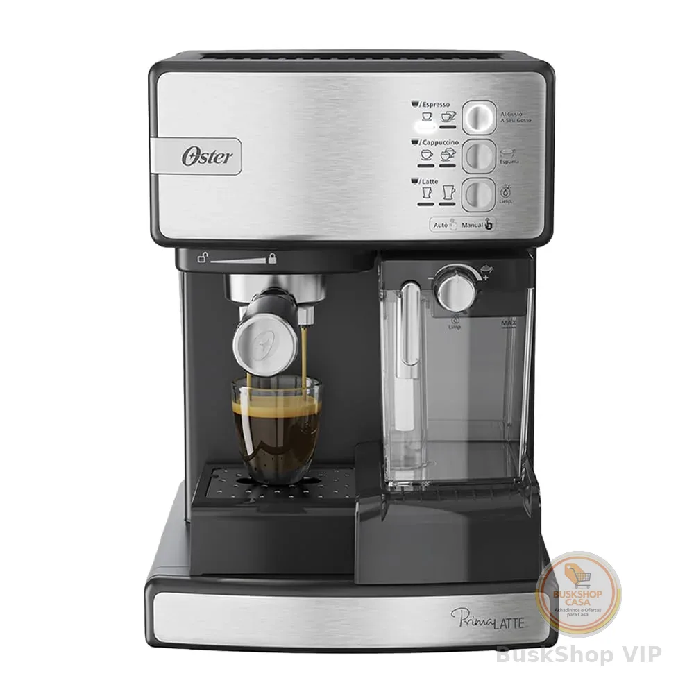 Cafeteira Espresso Oster Nova PrimaLatte Inox - 127V