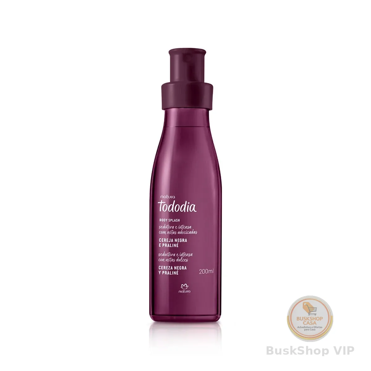 Body Splash Cereja Negra e Praliné Tododia 200 ml