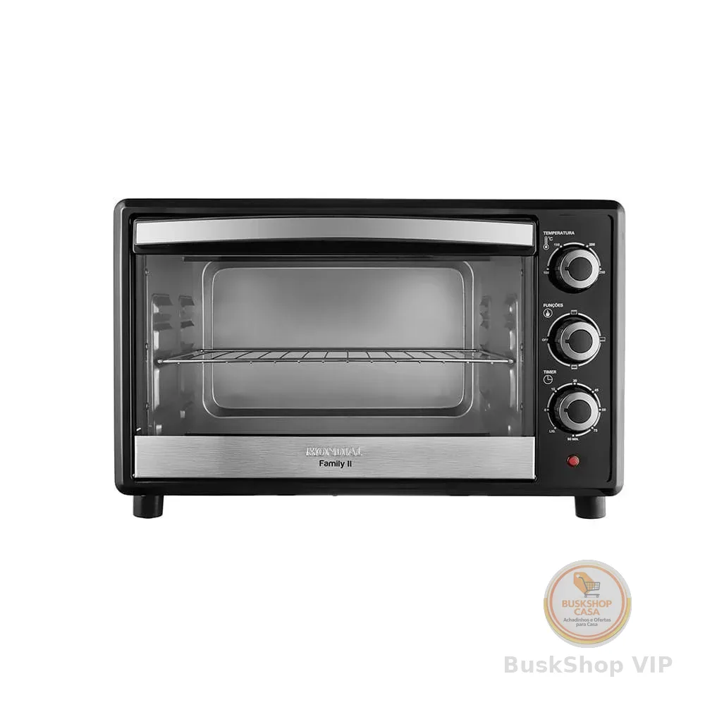 Forno Elétrico 42l Family Ii Mondial Preto/inox Fr-42 60hz 220V