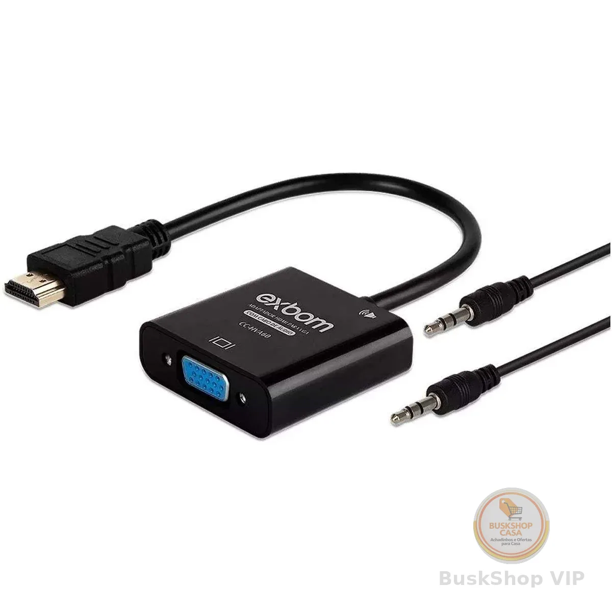 Adaptador/Conversor HDMI para VGA com Áudio