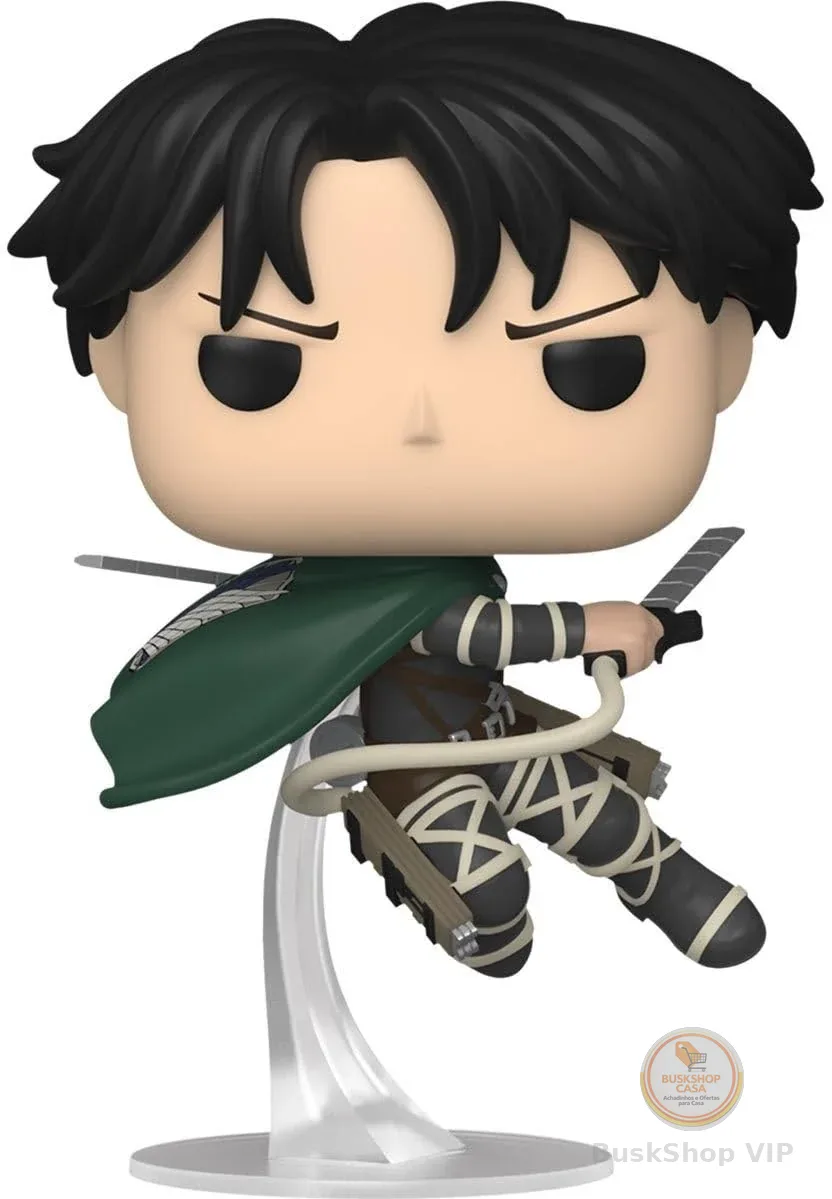Funko Boneco Pop Attack on Titan Captain Levi Ackerman (temporada final) (edição especial) 68754