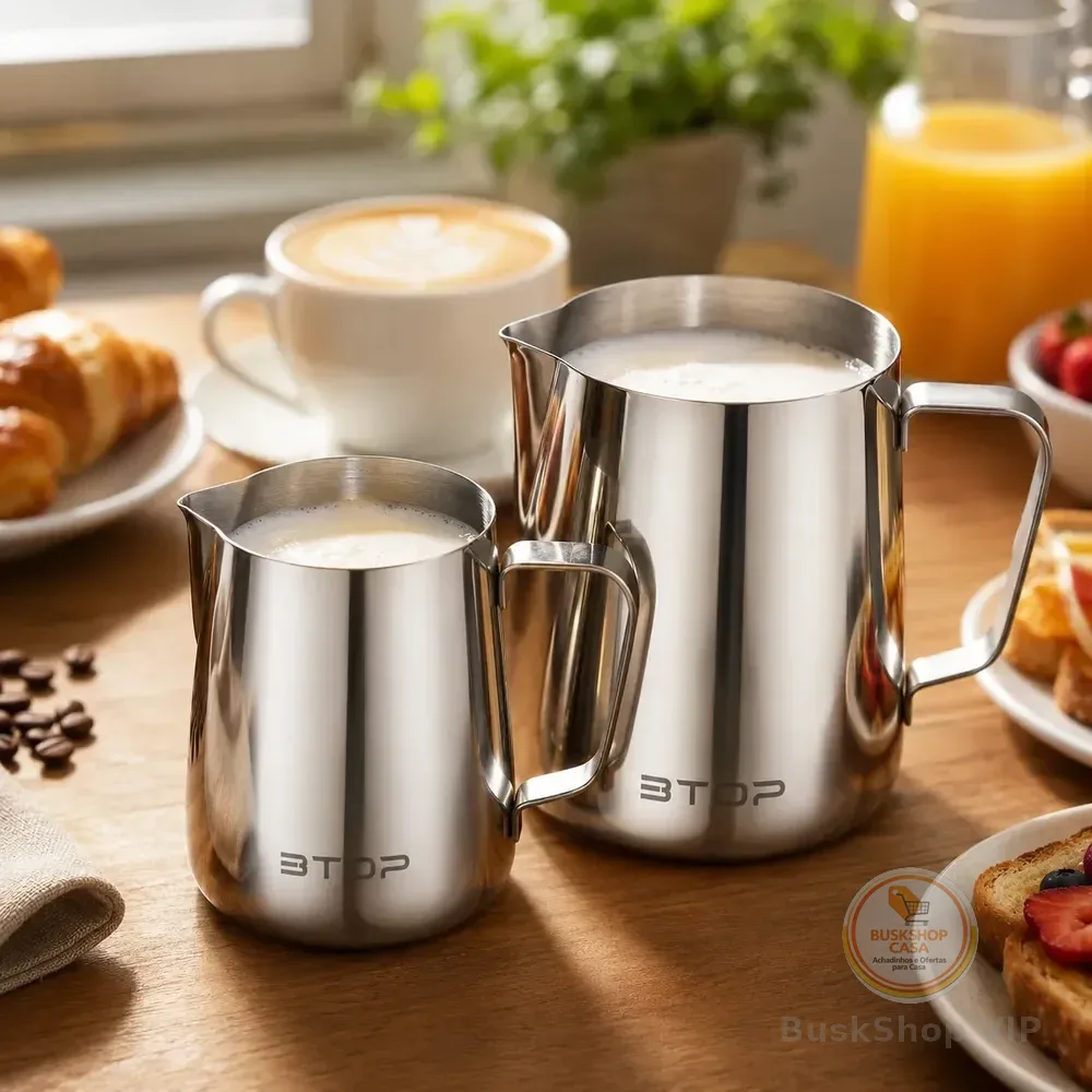 Jarra Pitcher Barista Leiteira Aço Inox Café 350ml E 550ml