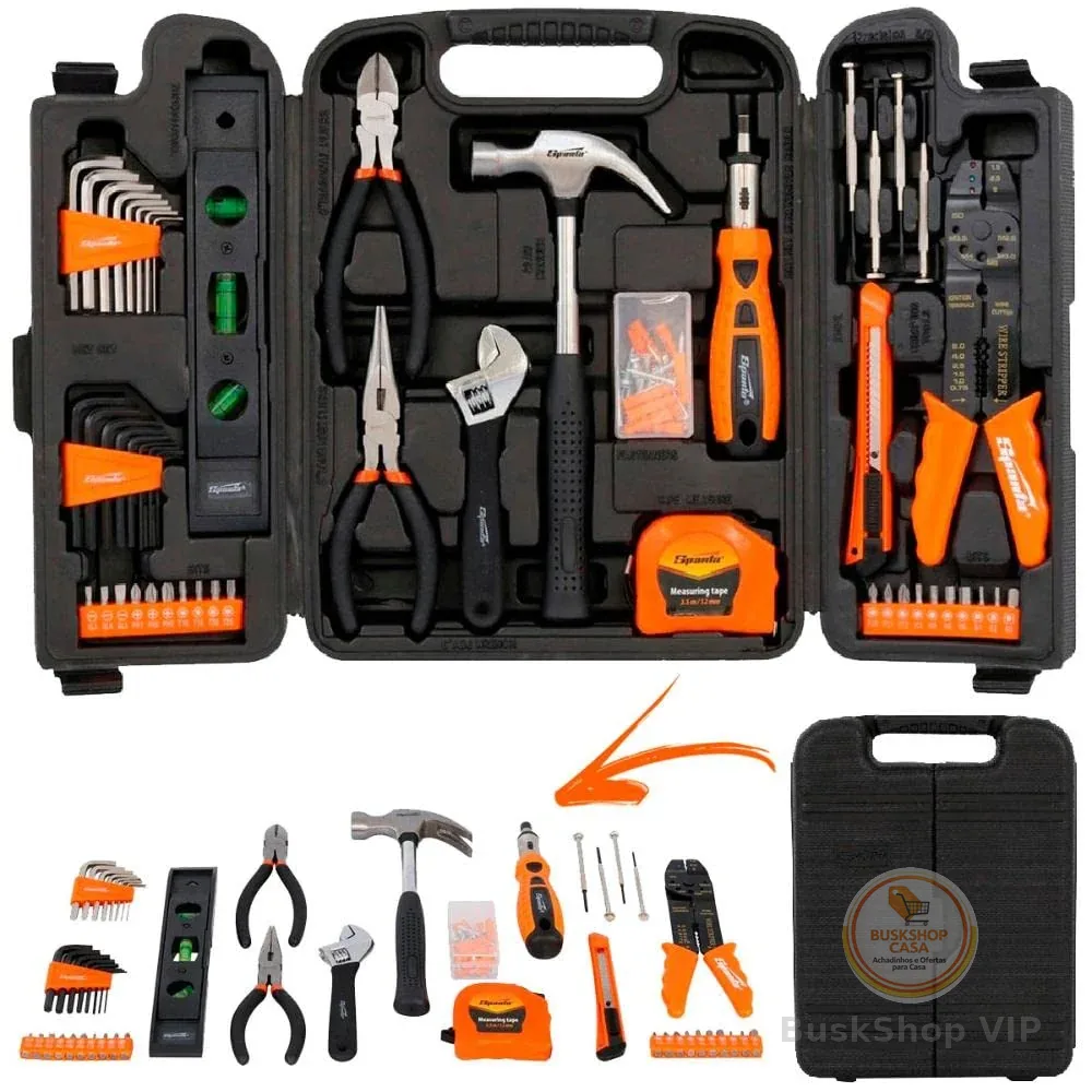 Sparta Maleta de ferramentas kit com 129 peças