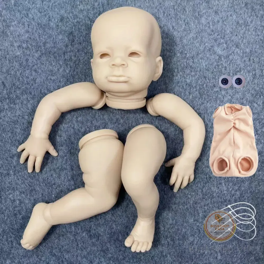 20 polegadas reborn bebê boneca kits lanny novo rosto realista diy inacabado sem pintura bonecas de vinil peças reborn bebê boneca molde