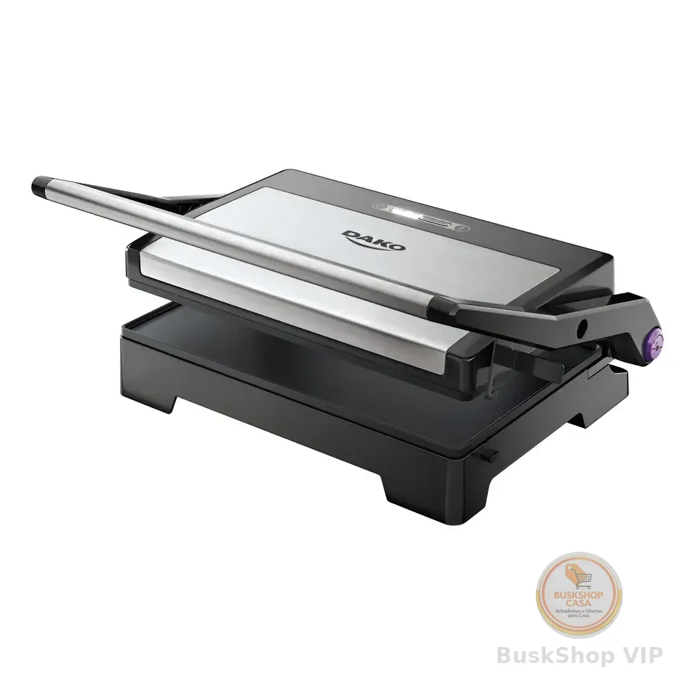 Sanduicheira E Grill 2 Em 1 Elétrico Dako Potência 1000w Cor Inox
