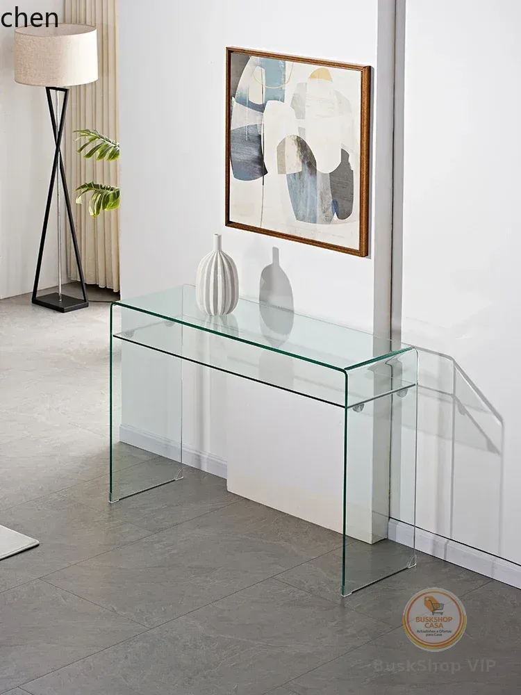 Mesa de varanda i5.15 para encostar na parede, ultra estreita, de luxo discreto, para corredor de entrada, armário de apoio, mesa de apoio.