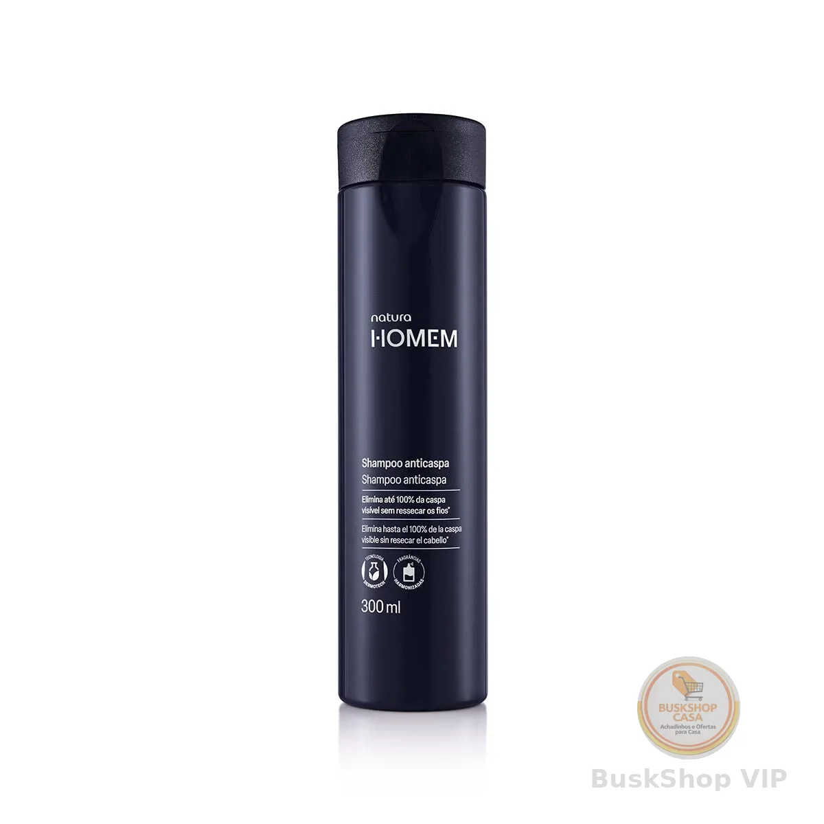 Shampoo Masculino Anticaspa Natura Homem 300ml