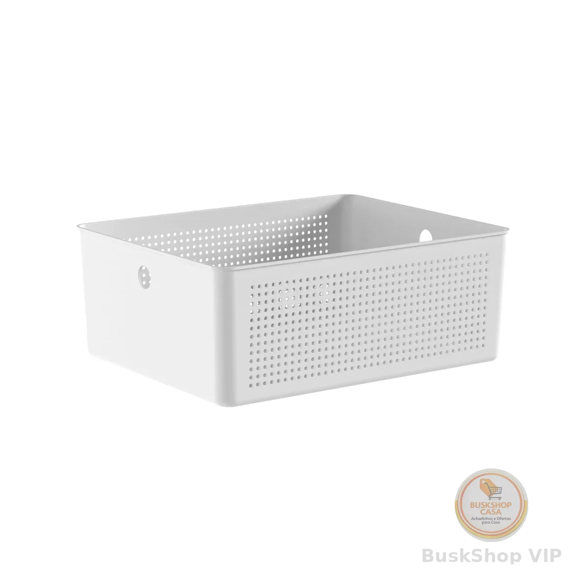 Ou Cesto Organizador Multiuso Branco Linha Flow