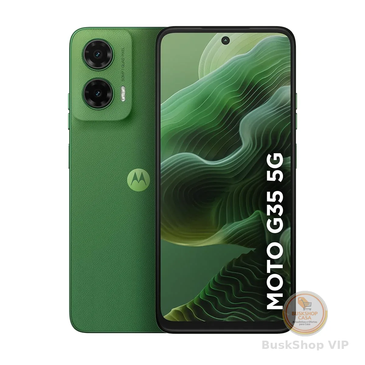 Smartphone Motorola Moto g35 5G - 128GB 12GB (4GB RAM+8GB Ram Boost) e Camera 50MP com AI NFC Tela 6.7" com Superbrilho - Verde