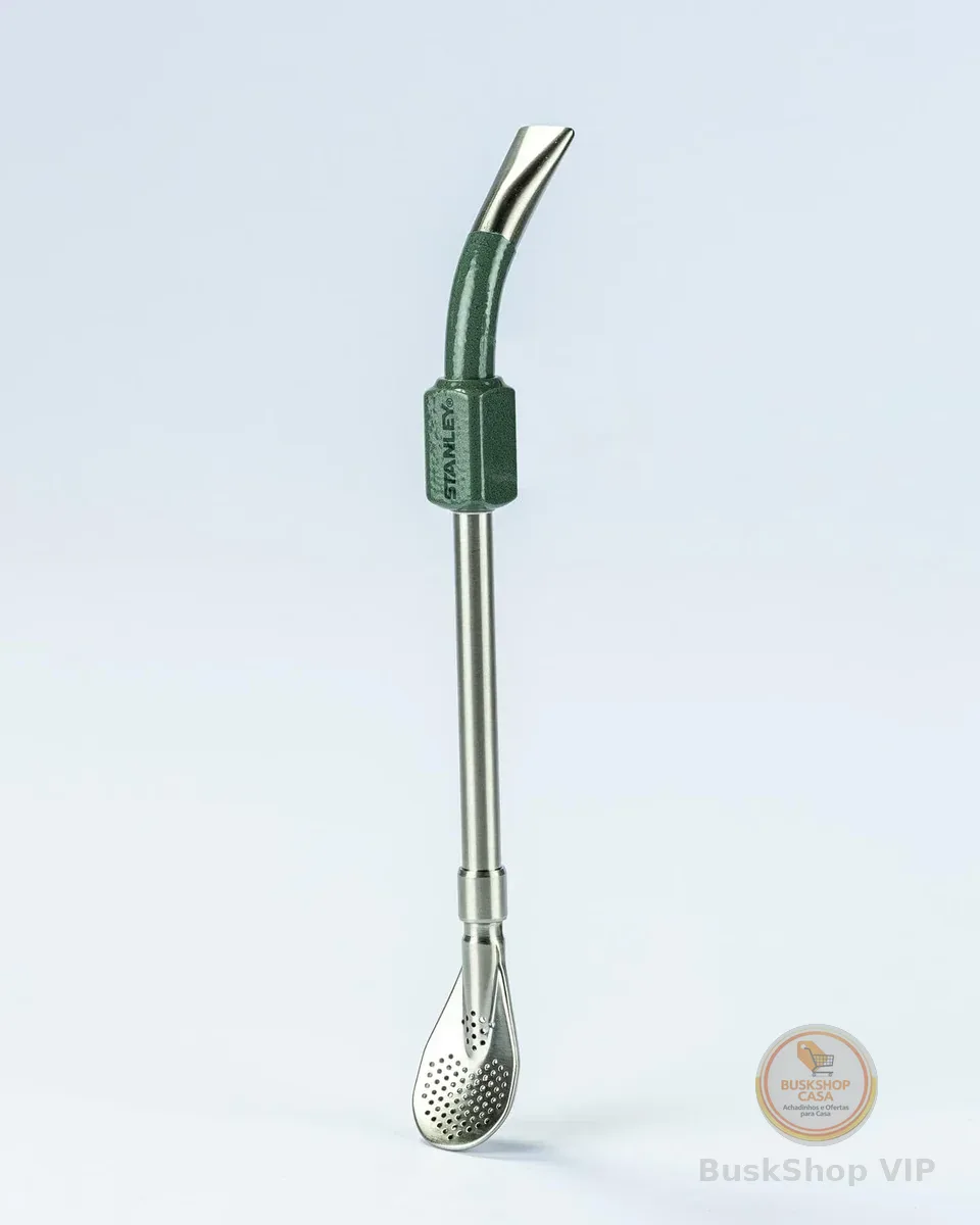 Stanley - Mate Pump Spoon, palhinha de aço inoxidável,
