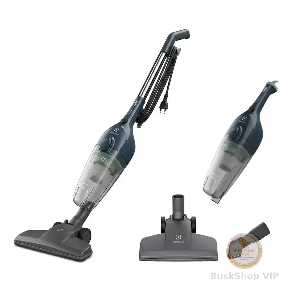 Aspirador Pó Vertical Electrolux 1450w Stk14 Cabo 5m Portátil De Mão 2 Em 1 Potente Capacidade 1,6l Filtro Hepa Azul Denim Azul-escuro 127v
