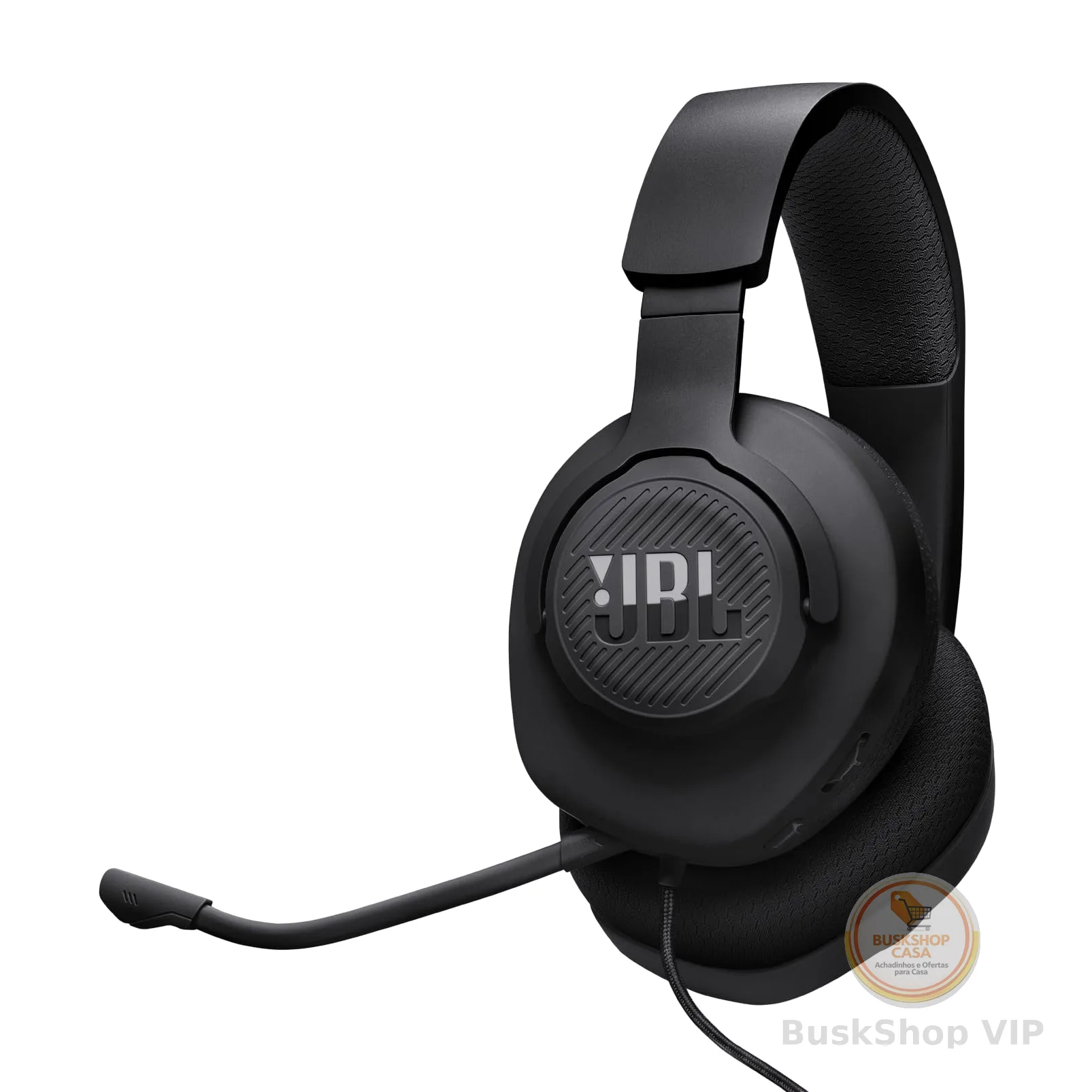 JBL, Fone de Ouvido Com Fio, Quantum 100M2, Headset Gamer, Over Ear, Microfone Removível - Preto