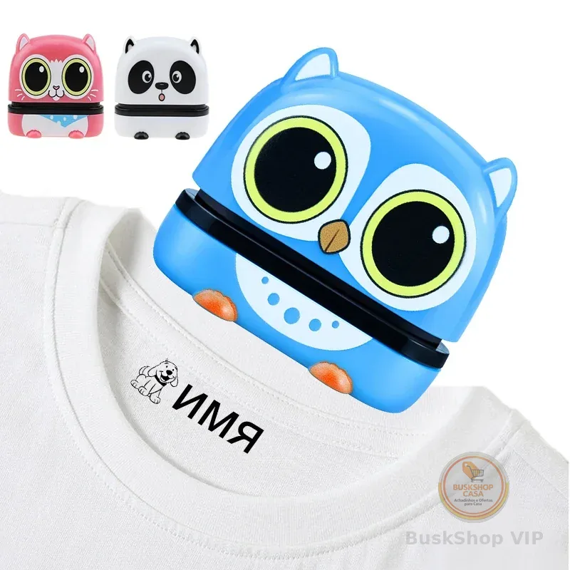 Carimbo de nome personalizado à prova dwaterproof água do brinquedo do bebê roupas estudante capítulo lavagem não desbotada selo das crianças presentes personalizados do selo