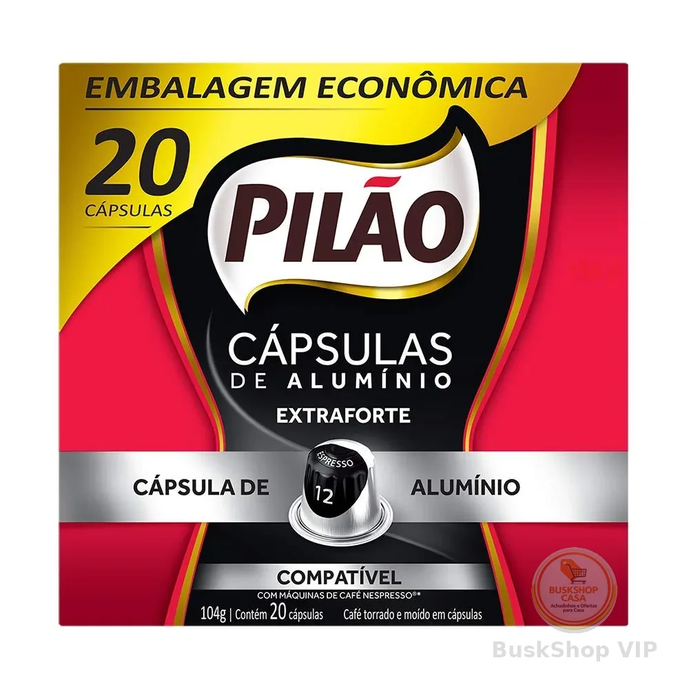 Café Pilão Cápsula Extraforte - 20 unidades - 104 gramas