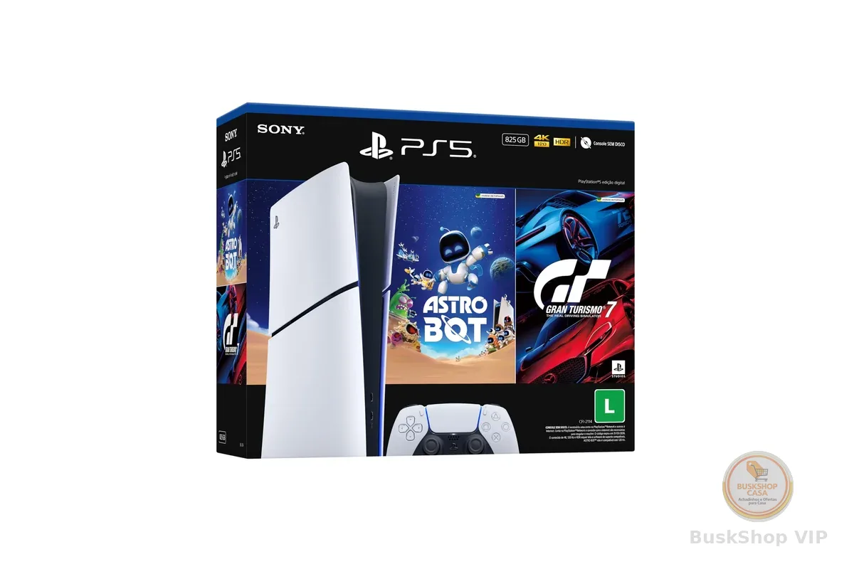 PlayStation®5 Slim Digital 825GB – Pacote ASTRO BOT e Gran Turismo 7