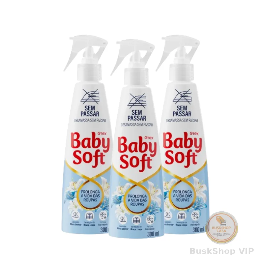 Kit 3 Sem Passar Baby Soft 300ml