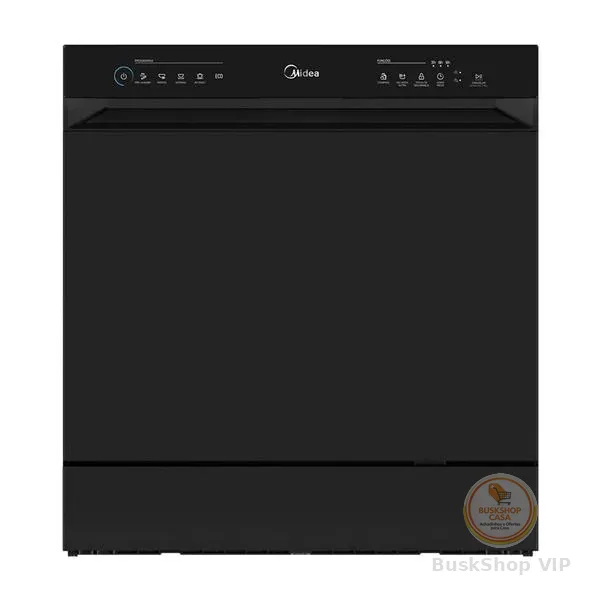 Lava Louças 8 Serviços Preta Touch Plus Midea