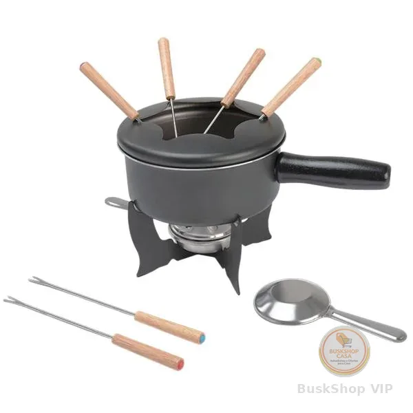 Conjunto para Fondue Brinox 10 Peças 16cm 1,25 Litros Aço Inox✨