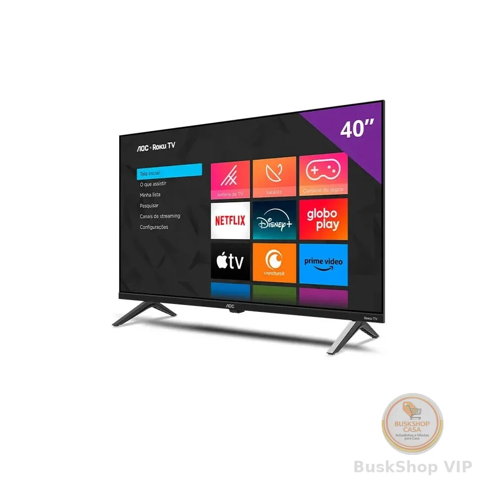 Smart TV 40" AOC Roku TV DLED Full HD 40S5045/78G - Bivolt