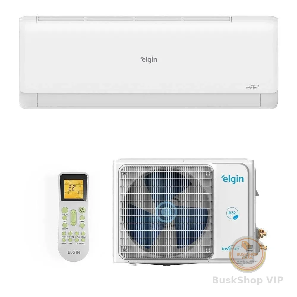 Ar-condicionado Split Inverter Ii 9000 Btus Elgin Eco com Wi-fi Integrado High Wall Quente e Frio Hjqi09c2wb/hjqe09c2cb 220v