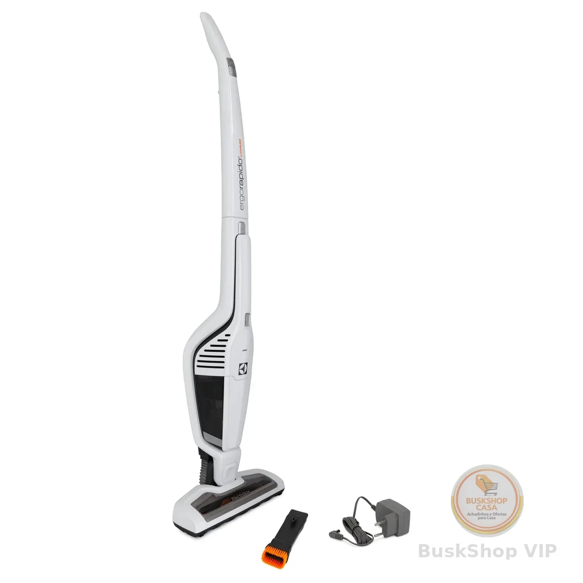 Aspirador de Pó vertical bateria Ergorapido 2 em 1 Electrolux 21min 2 velocidades capacidade 460Ml ERG21 Bivolt Branco