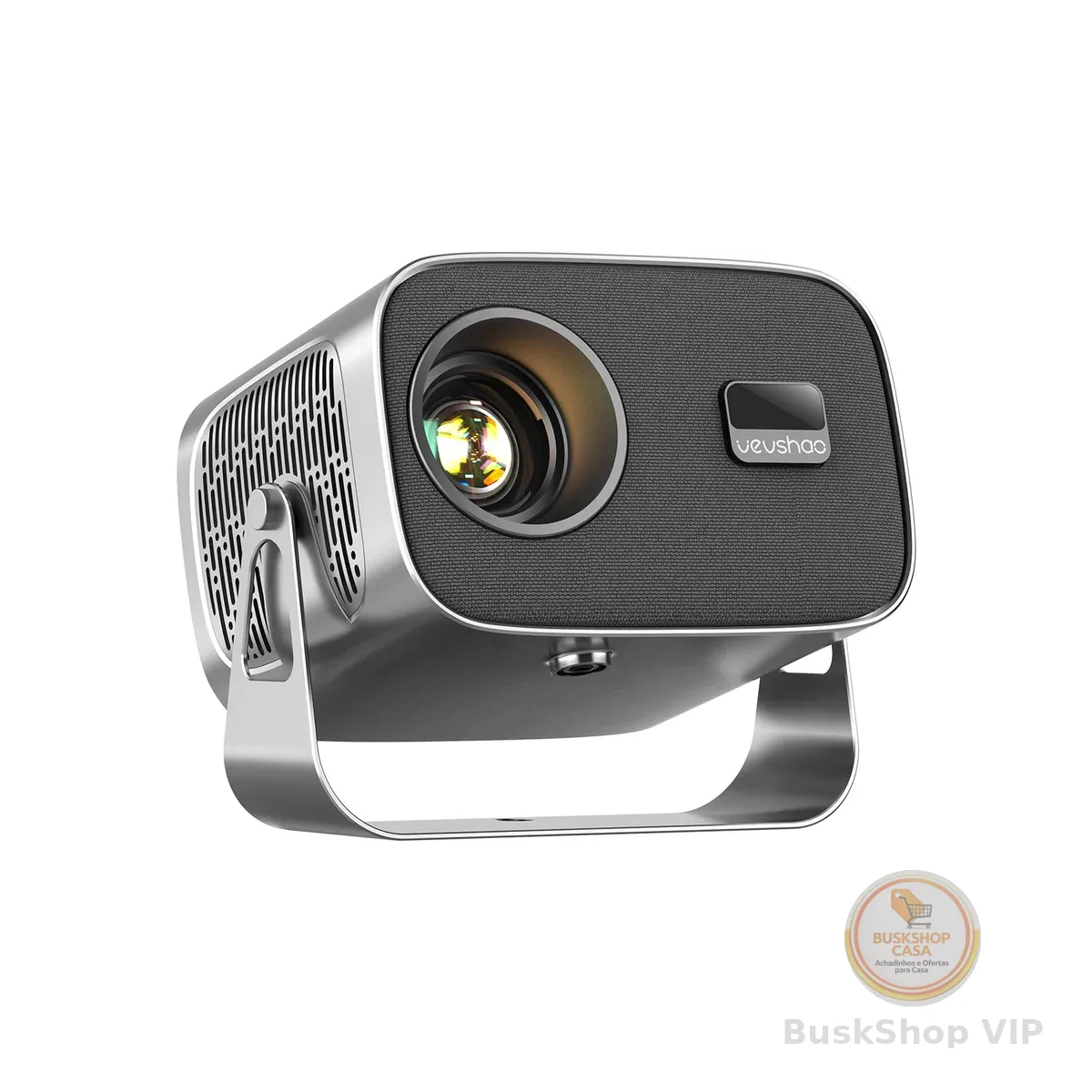 VEVSHAO A12 Mini projetor 4K 1080P portátil Full HD projetor portátil,Foco Automático,Android 11.0,Proteção Ocular com Rotação de 360°,Correção Eletrônica de Distorção Trapezoidal,Presente requintado