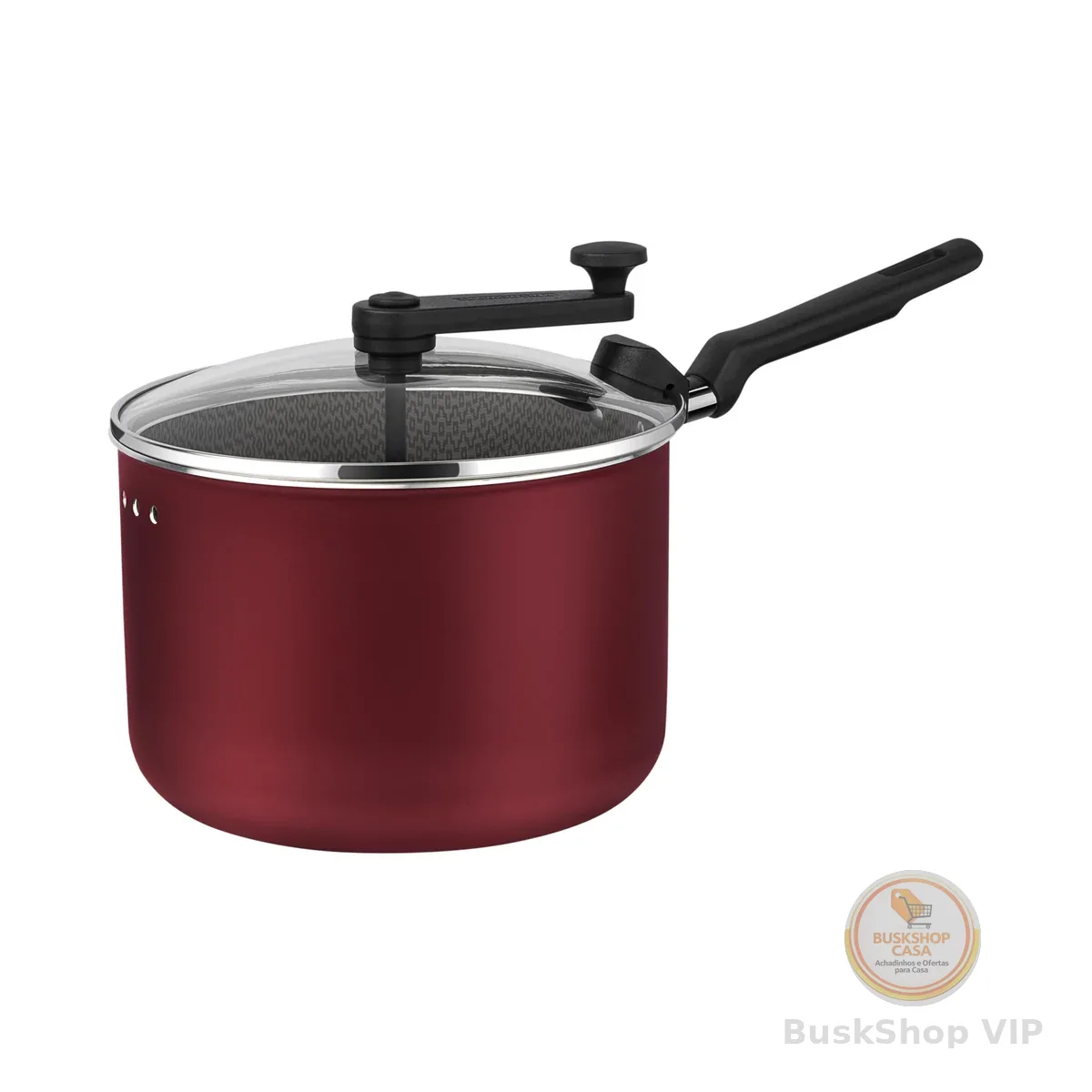 Tramontina PIPOQUEIRA 20CM 3,5L LORETO VERMELHO - ALUMINIO COM REVESTIMENTO ANTIADERENTE
