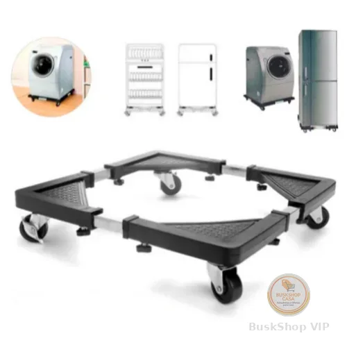 Suporte De Aluminio Para Geladeira Fogão E Máquina De Lavar Base Carrinho