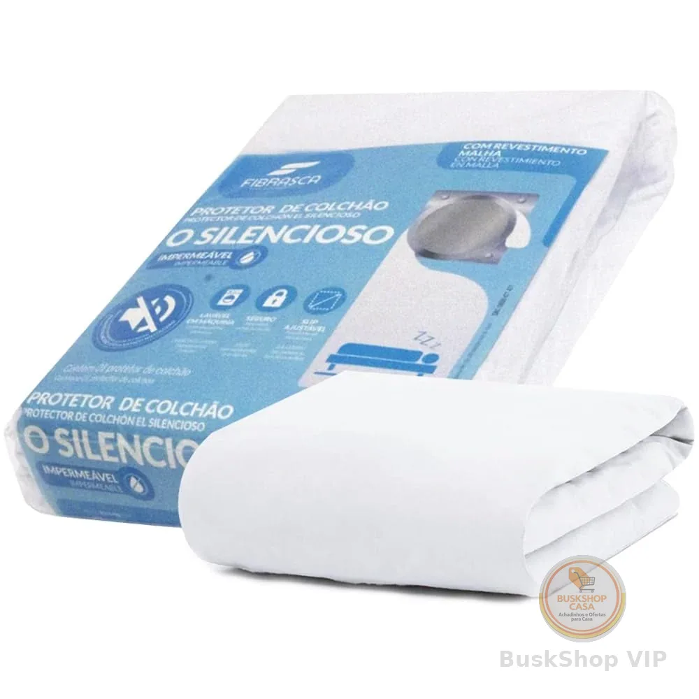 Fibrasca Protetor de Colchão Impermeável O SILENCIOSO – Queen – 160 x 200 cm