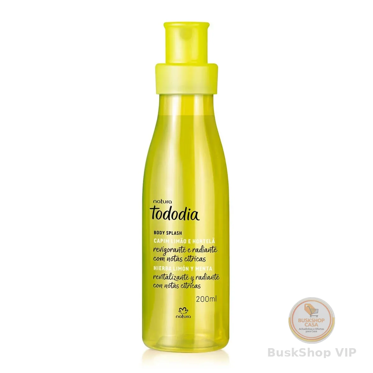 Body Splash Capim Limão e Hortelã Tododia 200 ml
