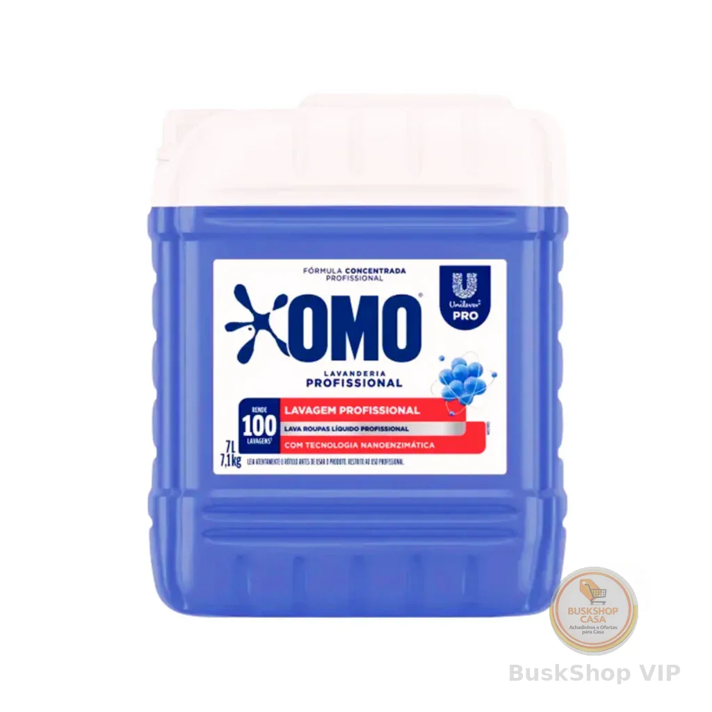 Lava Roupas Lavanderia Pro Líquido 7L Omo