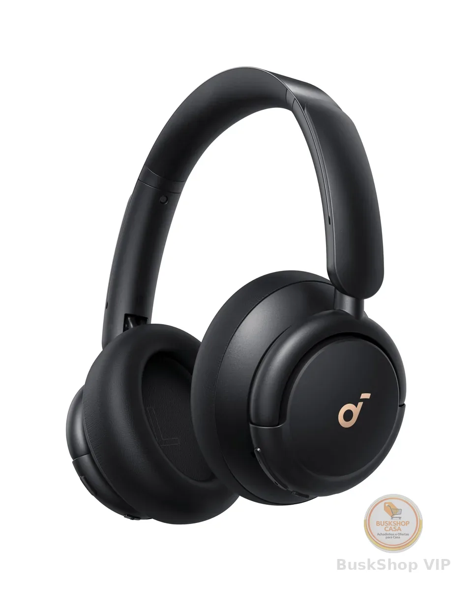 soundcore Q30 da Anker, Fone de Ouvido Bluetooth Sem Fio, ANC Híbrido Ativo, Headphone, Som de Alta Resolução, EQ Personalizável via App, 80h de Bateria, Conexão Multiponto, Ajuste Confortável, Preto