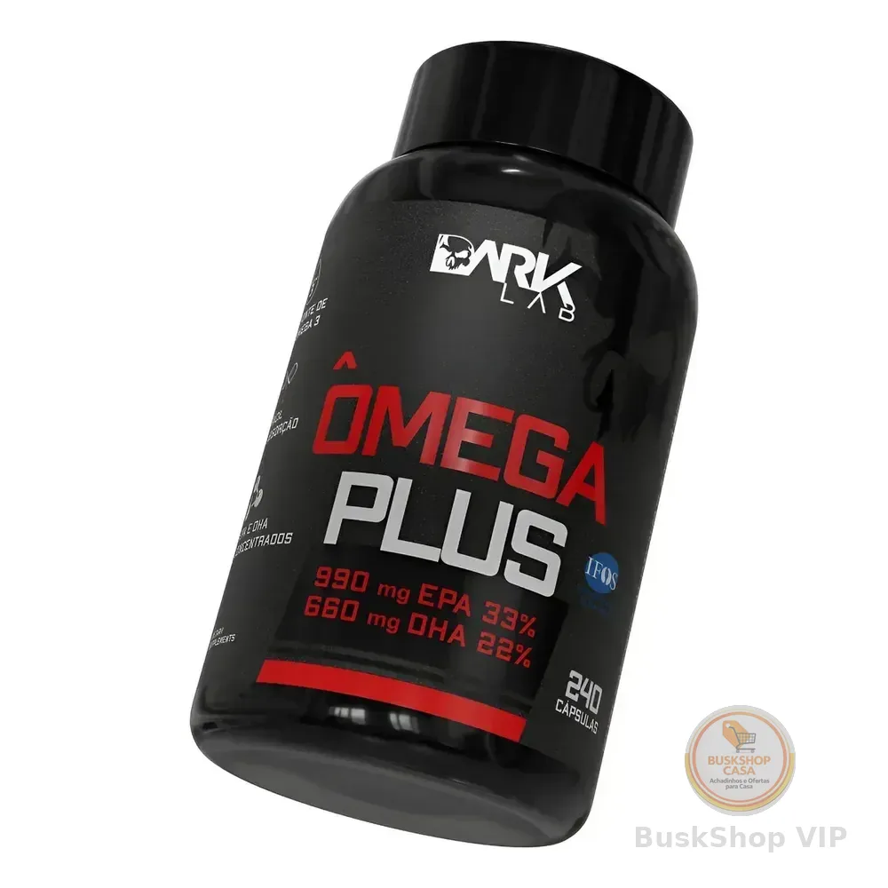Omega Plus 240 Caps Dark Lab Sem Sabor