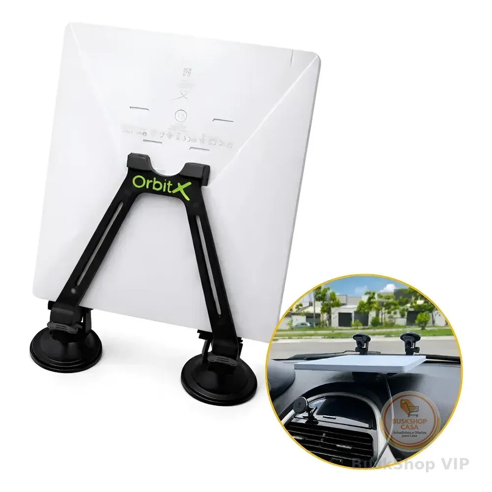 Suporte De Painel Starlink Mini Com Ventosas Antimulta Preto