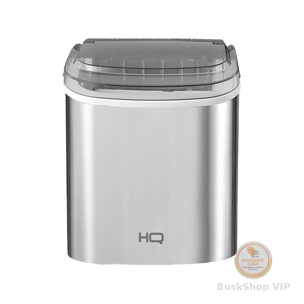 Máquina de Gelo HQ 12kg Turbo Ice Premium Inox HQ-MG12KGDP