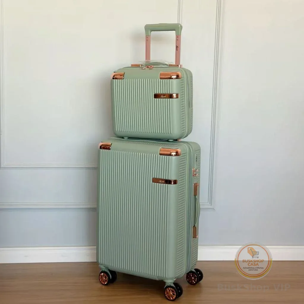 Kit ou Mala De Bordo，Alto Qualidade,4 Double wheel Roda Gira 360 Grau/ mala de viagem
