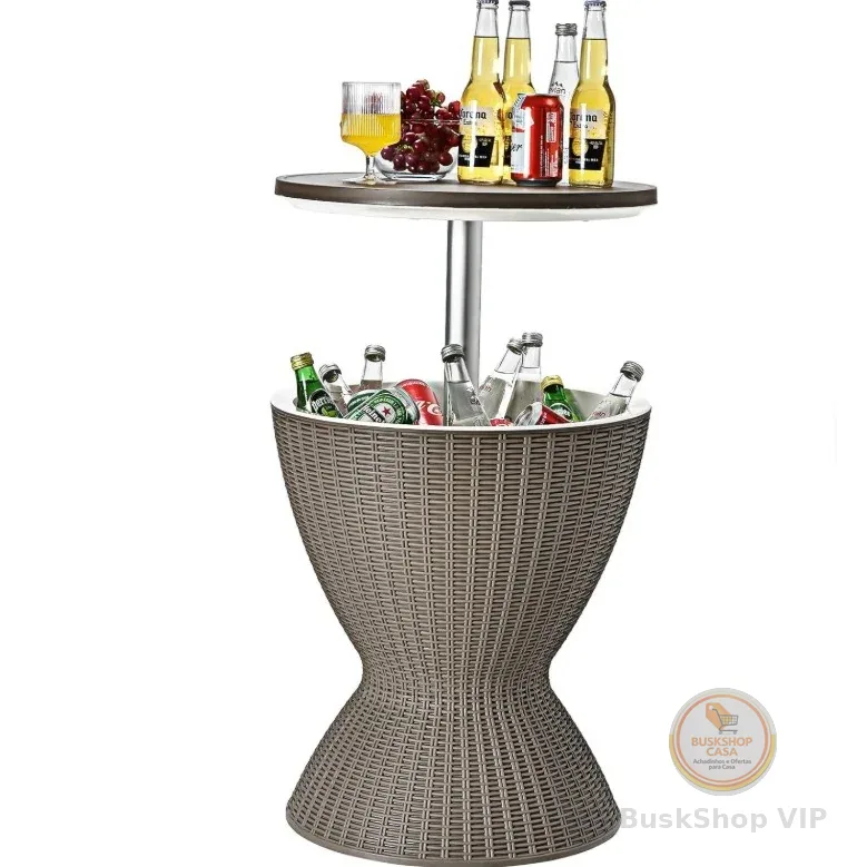 Mesa Champanheira Centro Cooler Caixa Térmica Suporte 30l