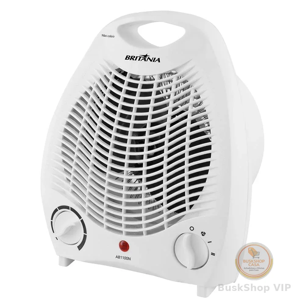 Aquecedor Elétrico 2 Em 1 Britânia 1500w Ab1100n 110v 110v