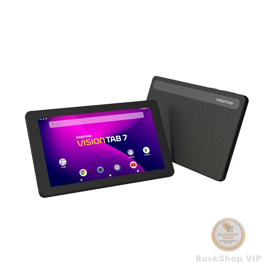 Tablet Positivo Vision TAB 7 64GB 3GB 7” Preto