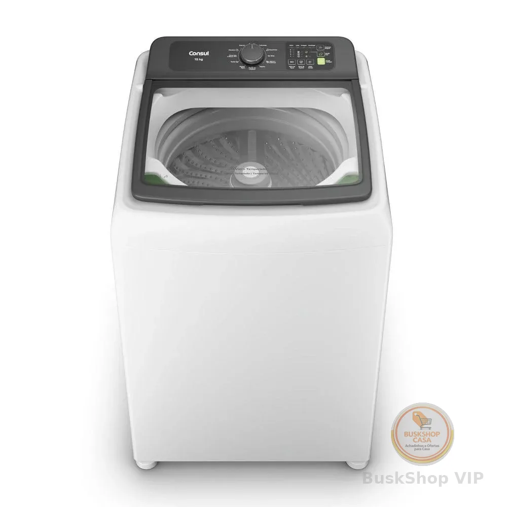 Máquina de Lavar Consul 15kg Modo Eco CWN15AB - 220V