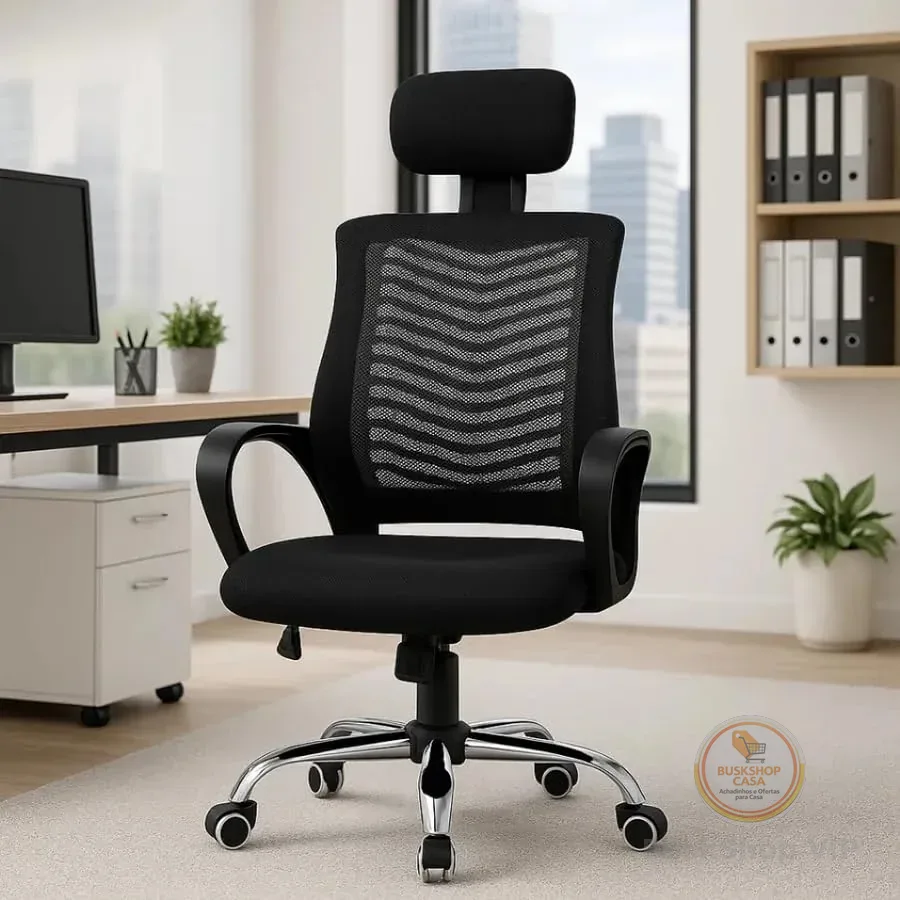 Cadeira de Escritório Ergonômica Ajustável