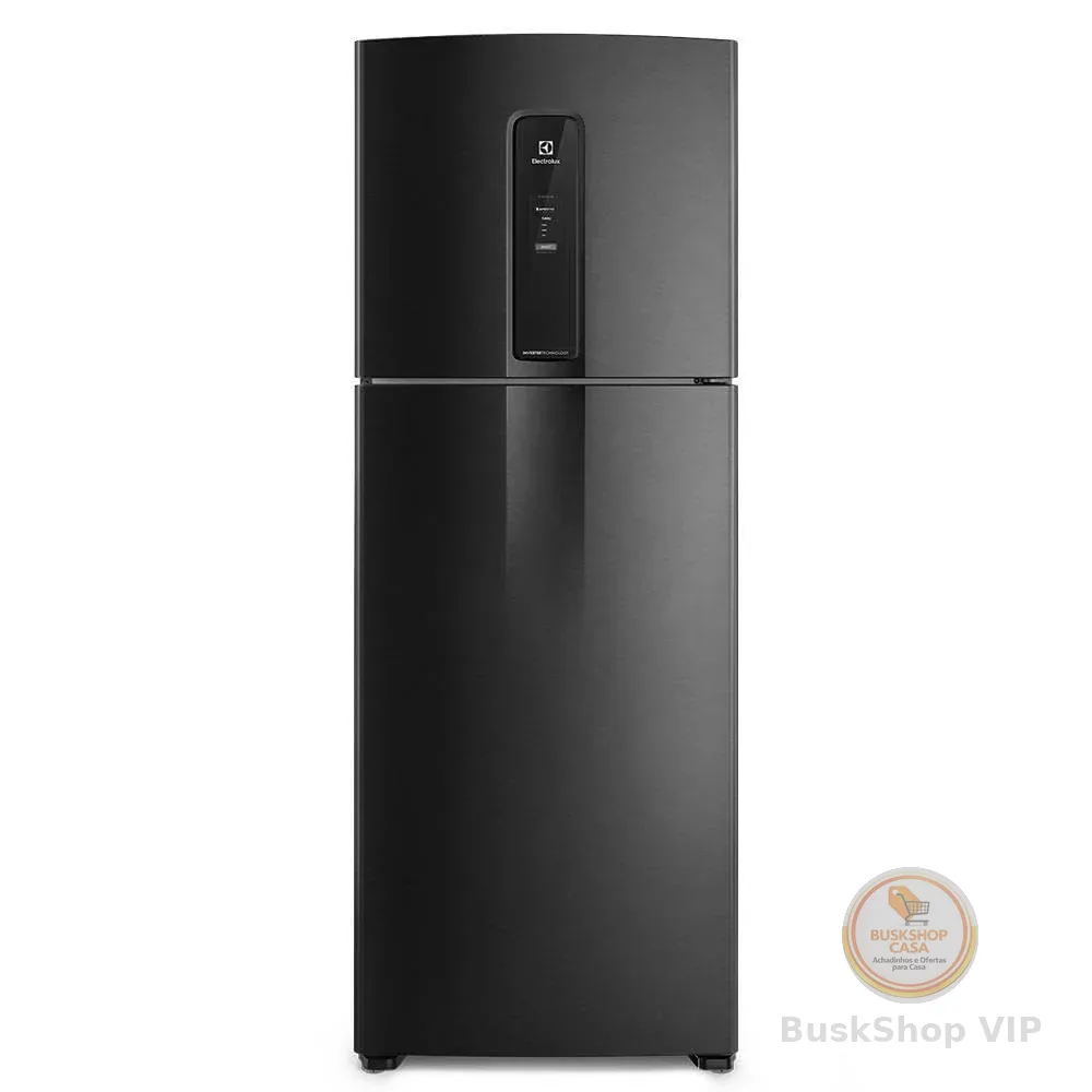 Geladeira Electrolux Frost Free Inverter 480L Efficient com AutoSense SmartBivolt Duplex cor Black Inox Look (IT70B) - Bivolt