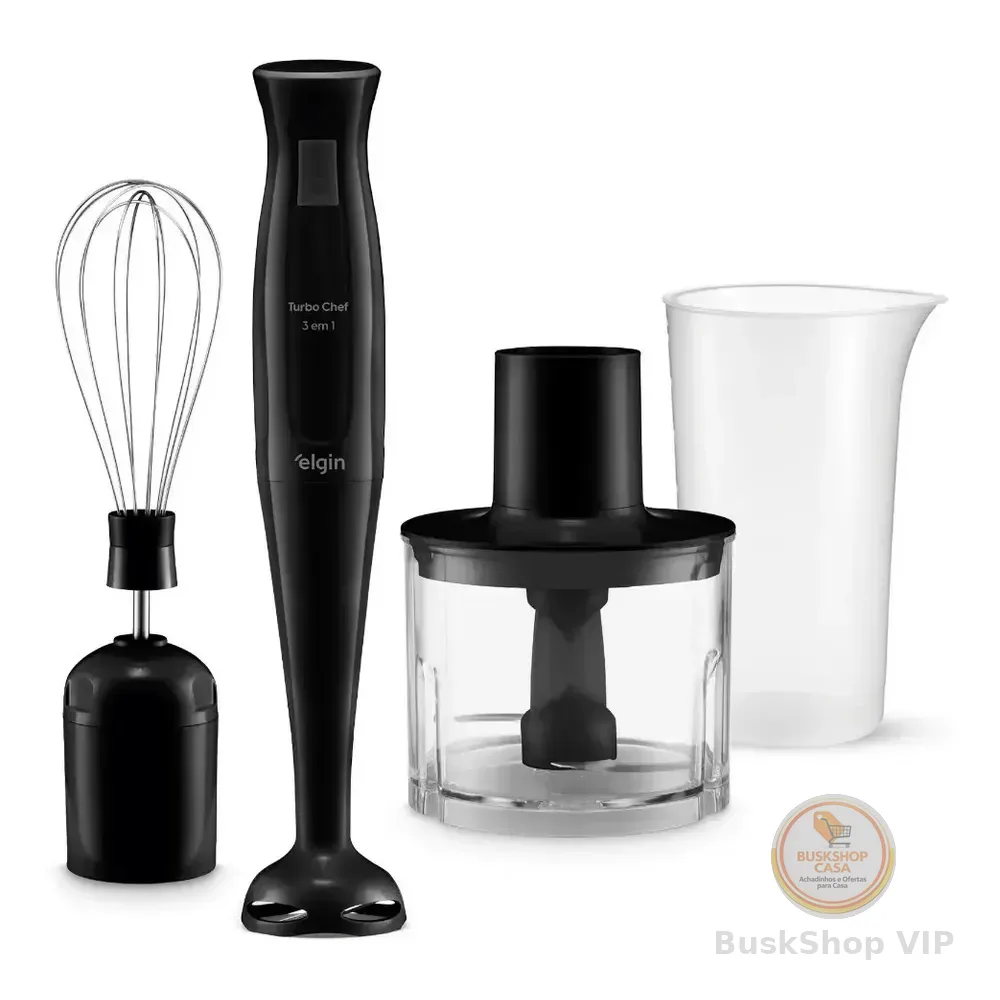 Mixer Vertical Turbo Chef Elgin 3 Em 1 200w Preto 110v Preto