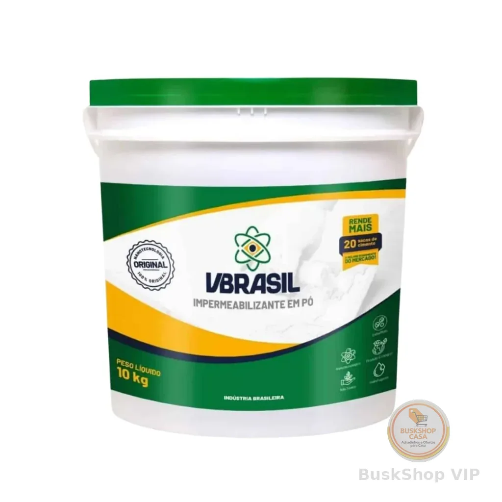 Impermeabilizante Em Pó Vbrasil 10kg | Proteção Máxima