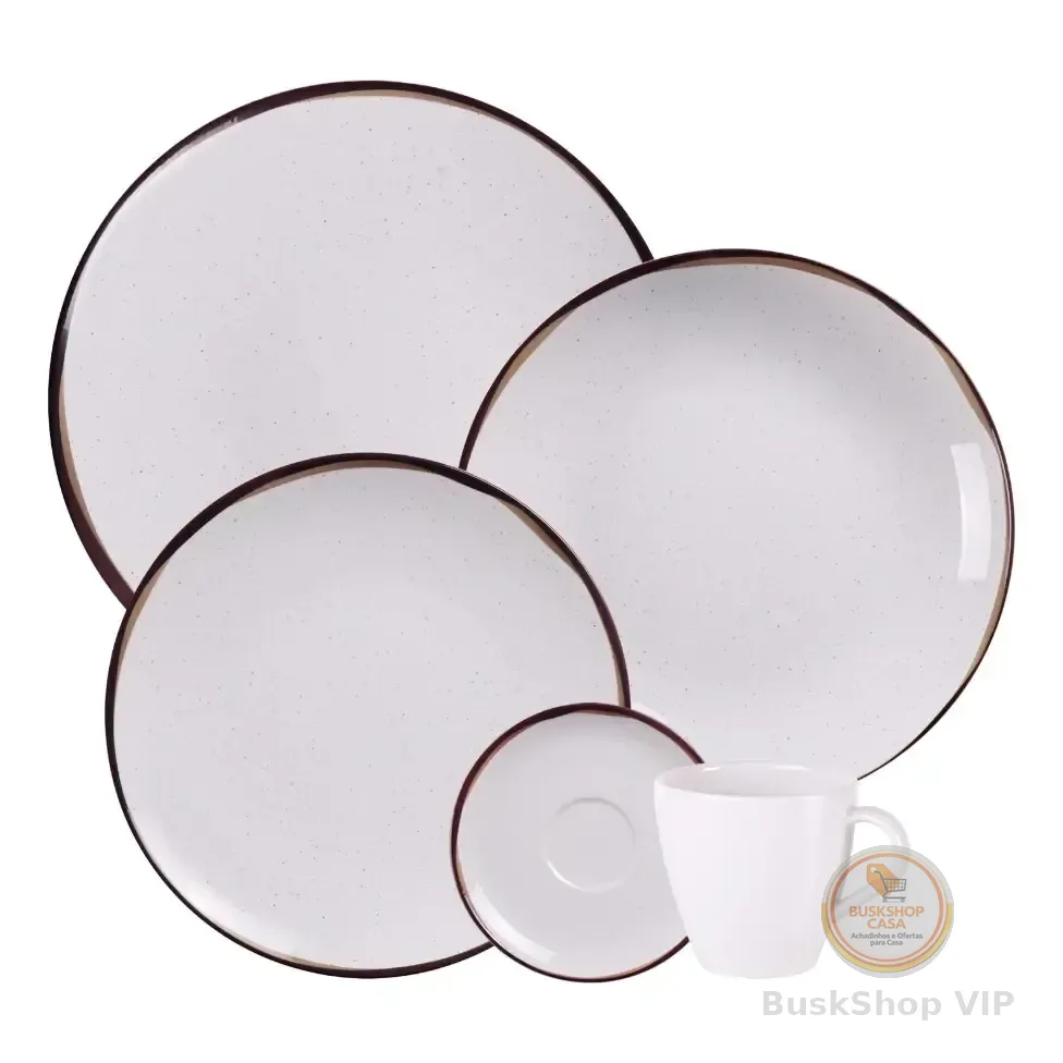 Aparelho de Jantar Canyon em Porcelana Decorada 20 Peças Tramontina