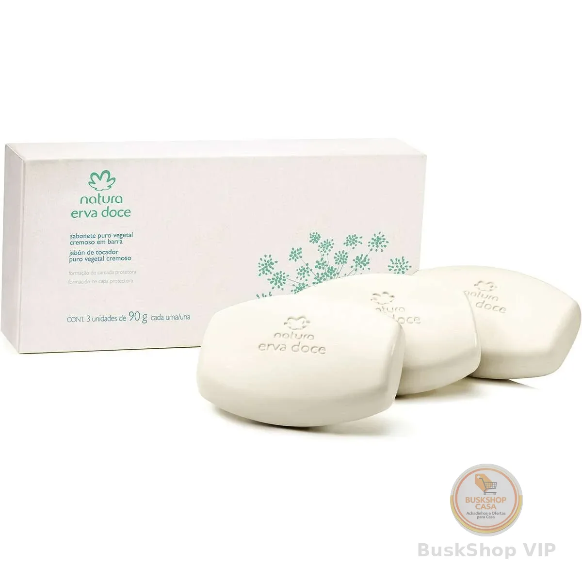 Sabonete Puro Vegetal Cremoso Erva Doce