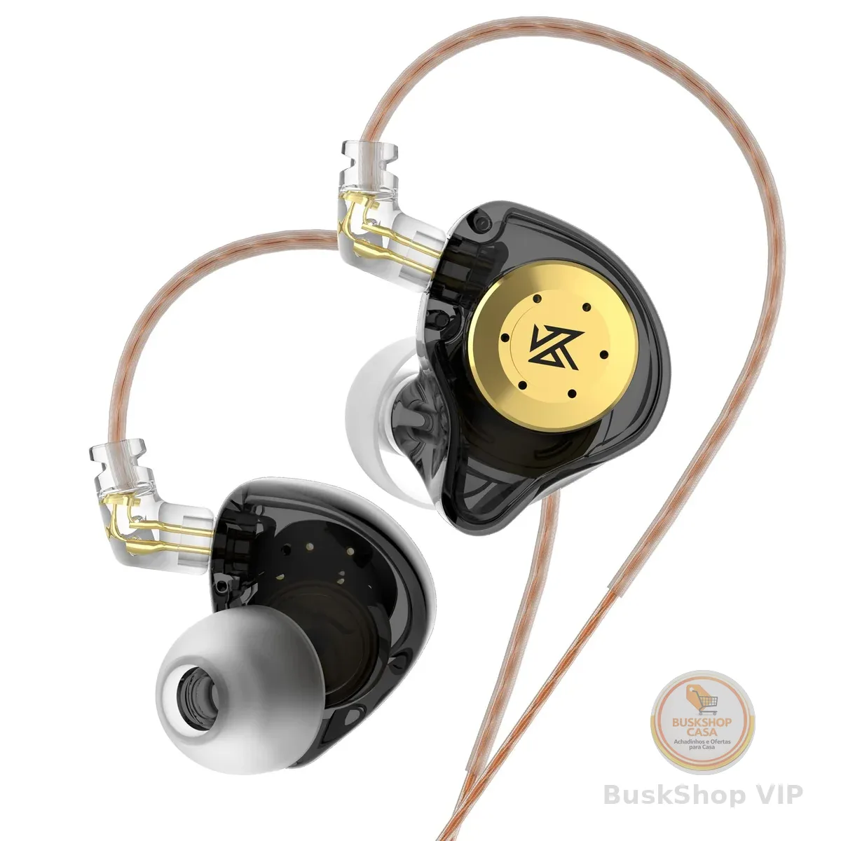 Fone de Ouvido KZ EDX Pro sem Microfone - Preto