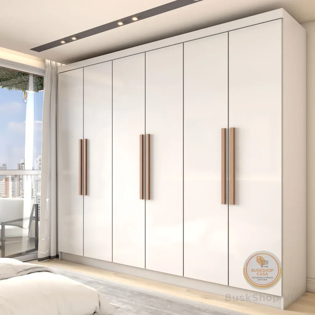 Guarda-Roupa Casal Odisseia 6 Portas 2 Gavetas