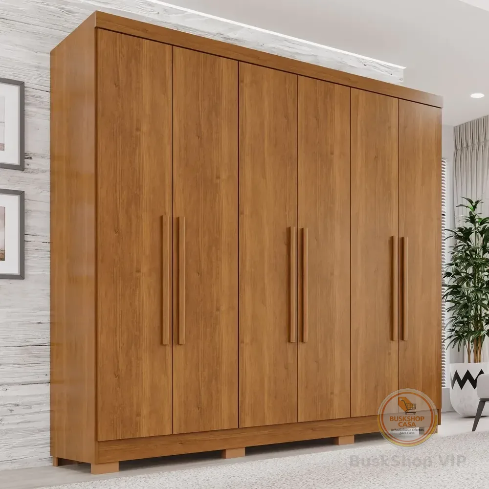 Guarda-roupa Casal 6 Portas 2 Gavetas França