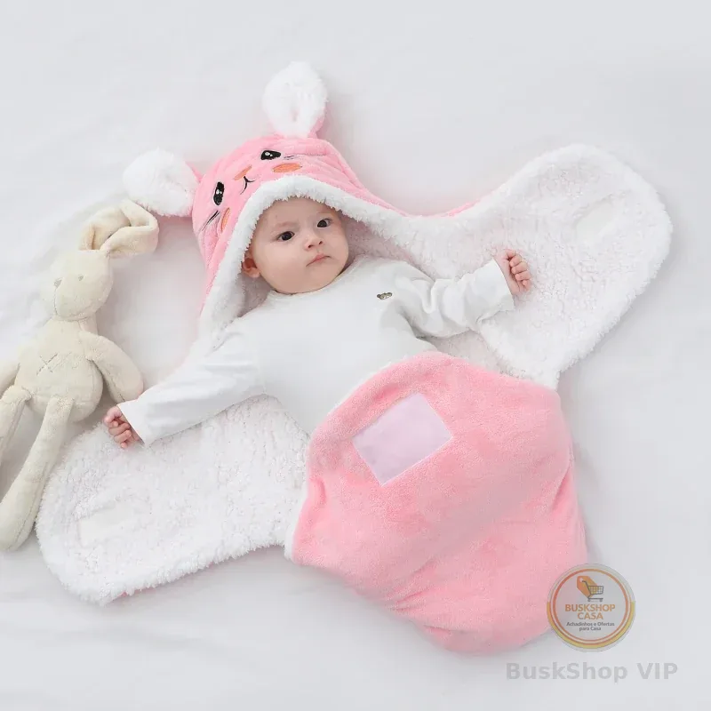 Bebê recém-nascido envoltório swaddle cobertor meninos meninas bonito pelúcia recebendo cobertor registro dormir envolve saco para infantil 0-6 meses